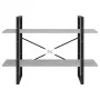 Estantería de 2 niveles contrachapada gris hormigón 100x30x70cm de vidaXL, Librerías y estanterías - Ref: Foro24-806471, Prec...