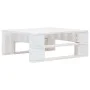 White wooden pallet ottoman for garden by vidaXL, Outdoor ottomans - Ref: Foro24-45758, Price: 53,16 €, Discount: %