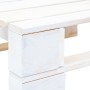 Weißer Gartenpaletten-Hocker aus Holz von vidaXL, Hocker für den Außenbereich - Ref: Foro24-45758, Preis: 55,30 €, Rabatt: %