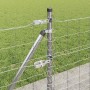 Reja con postes Plateado 0.6 x 10 m Acero