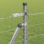 Reja con postes Plateado 0.8 x 10 m Acero