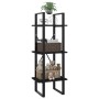 Estantería de 3 niveles madera contrachapada negro 40x30x105 cm de vidaXL, Librerías y estanterías - Ref: Foro24-806488, Prec...