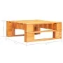 Honigbrauner Gartenhocker aus Holz mit Palettenpalette von vidaXL, Hocker für den Außenbereich - Ref: Foro24-45764, Preis: 44...