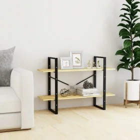 2-tier solid pine wood shelf 100x30x70 cm by vidaXL, Bookcases and shelves - Ref: Foro24-806472, Price: 44,94 €, Discount: %