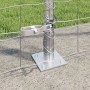 Reja con postes Plateado 1.5 x 10 m Acero