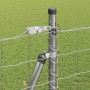 Reja con postes Plateado 1.5 x 10 m Acero