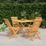 Juego de comedor para jardín 5 piezas madera maciza de teca de vidaXL, Conjuntos de jardín - Ref: Foro24-3155034, Precio: 421...