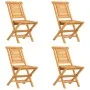 Juego de comedor para jardín 5 piezas madera maciza de teca de vidaXL, Conjuntos de jardín - Ref: Foro24-3155034, Precio: 415...