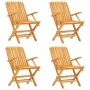 Juego de comedor para jardín 5 piezas madera maciza de teca de vidaXL, Conjuntos de jardín - Ref: Foro24-3155037, Precio: 402...