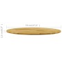 Superficie de mesa redonda madera maciza de roble 23 mm 700 mm