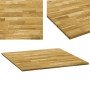 Tablero de mesa cuadrado madera maciza de roble 23 mm 80x80 cm en Tableros para mesas | Comprar online en Foro24