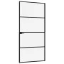 Innentür aus gehärtetem Glas und schwarzem Aluminium 93x201,5 cm von vidaXL, Türen für zu Hause - Ref: Foro24-153660, Preis: ...