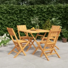 5-teiliges Garten-Essset aus massivem Teakholz von vidaXL, Gartensets - Ref: Foro24-3155038, Preis: 360,29 €, Rabatt: %
