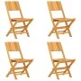 Juego de comedor para jardín 5 piezas madera maciza de teca de vidaXL, Conjuntos de jardín - Ref: Foro24-3155038, Precio: 360...