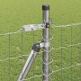Reja con postes Plateado 1 x 25 m Acero