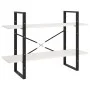 2-tier solid white pine wood shelf 100x30x70 cm by vidaXL, Bookcases and shelves - Ref: Foro24-806473, Price: 39,65 €, Discou...