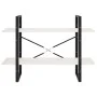2-tier solid white pine wood shelf 100x30x70 cm by vidaXL, Bookcases and shelves - Ref: Foro24-806473, Price: 39,65 €, Discou...