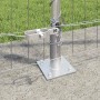 Reja con postes Plateado 1.2 x 25 m Acero
