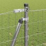 Reja con postes Plateado 1.2 x 25 m Acero