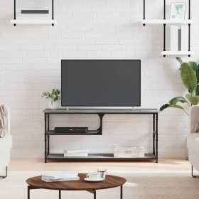TV stand made of gray Sonoma plywood and steel, measuring 103x38x46.5 cm. by vidaXL, TV Furniture - Ref: Foro24-831826, Price...