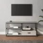 TV-Möbel Sperrholz und Sonoma grauer Stahl 103x38x46,5 cm von vidaXL, TV-Möbel - Ref: Foro24-831826, Preis: 52,79 €, Rabatt: %