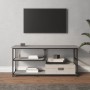 TV-Möbel Sperrholz und Sonoma grauer Stahl 103x38x46,5 cm von vidaXL, TV-Möbel - Ref: Foro24-831826, Preis: 53,46 €, Rabatt: %