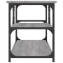 TV-Möbel Sperrholz und Sonoma grauer Stahl 103x38x46,5 cm von vidaXL, TV-Möbel - Ref: Foro24-831826, Preis: 52,79 €, Rabatt: %