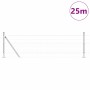Reja con postes Plateado 0.6 x 25 m Acero