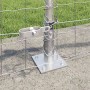 Reja con postes Plateado 0.6 x 25 m Acero