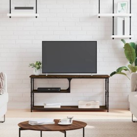 Oak brown plywood and steel TV cabinet 103x38x46.5 cm by vidaXL, TV Furniture - Ref: Foro24-831827, Price: 53,57 €, Discount: %