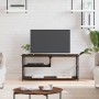 Mueble de TV contrachapada y acero marrón roble 103x38x46,5 cm de vidaXL, Muebles TV - Ref: Foro24-831827, Precio: 53,57 €, D...