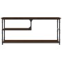 Mueble de TV contrachapada y acero marrón roble 103x38x46,5 cm de vidaXL, Muebles TV - Ref: Foro24-831827, Precio: 53,57 €, D...