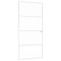 Interior door tempered glass and white aluminum 93x201.5cm by vidaXL, Doors for the home - Ref: Foro24-153668, Price: 186,13 ...