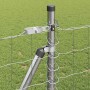Reja con postes Plateado 0.8 x 25 m Acero