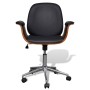 Drehbarer Sessel aus Bugholz und Kunstleder von vidaXL, Bürostühle - Ref: Foro24-241057, Preis: 189,64 €, Rabatt: %