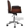 Drehbarer Sessel aus Bugholz und Kunstleder von vidaXL, Bürostühle - Ref: Foro24-241057, Preis: 208,64 €, Rabatt: %