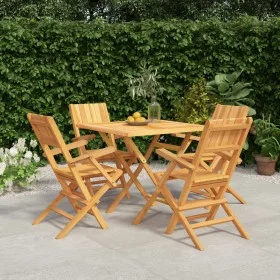 5-piece garden dining set solid teak wood by vidaXL, Garden sets - Ref: Foro24-3155039, Price: 407,70 €, Discount: %