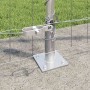 Reja con postes Plateado 1.2 x 25 m Acero