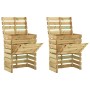 Compostadores de láminas 2 uds madera de pino 80x50x100 cm de vidaXL, Compostadores - Ref: Foro24-3078136, Precio: 146,17 €, ...