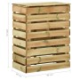 Compostadores de láminas 2 uds madera de pino 80x50x100 cm