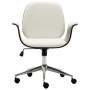 Bürostuhl aus Bugholz und weißem Kunstleder von vidaXL, Bürostühle - Ref: Foro24-283126, Preis: 147,85 €, Rabatt: %