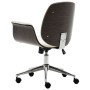 Bürostuhl aus Bugholz und weißem Kunstleder von vidaXL, Bürostühle - Ref: Foro24-283126, Preis: 147,85 €, Rabatt: %