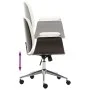 Bürostuhl aus Bugholz und weißem Kunstleder von vidaXL, Bürostühle - Ref: Foro24-283126, Preis: 145,68 €, Rabatt: %