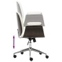Bürostuhl aus Bugholz und weißem Kunstleder von vidaXL, Bürostühle - Ref: Foro24-283126, Preis: 147,85 €, Rabatt: %