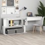 Eckschreibtisch aus weißem Sperrholz 200x50x76 cm von vidaXL, Schreibtische - Ref: Foro24-801098, Preis: 106,67 €, Rabatt: %