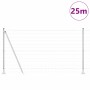 Reja con postes Plateado 1.2 x 25 m Acero