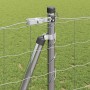 Reja con postes Plateado 1.2 x 25 m Acero