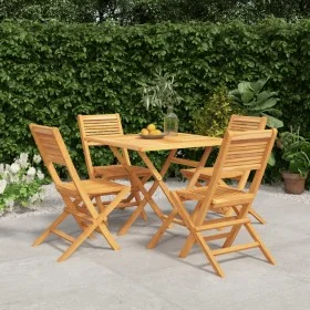 5-piece garden dining set solid teak wood by vidaXL, Garden sets - Ref: Foro24-3155040, Price: 378,77 €, Discount: %