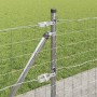 Reja con postes Plateado 0.4 x 10 m Acero