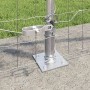 Reja con postes Plateado 0.8 x 10 m Acero